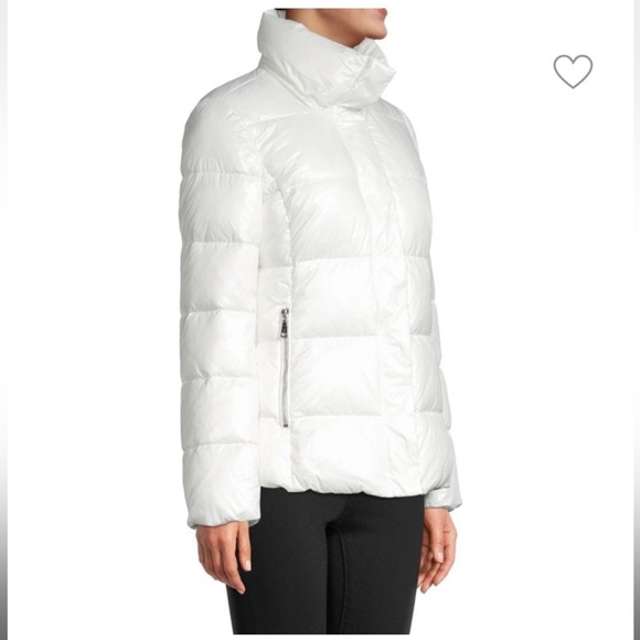 T Tahari Faux-Fur Trim Hooded Puffer Jacket - Picture 3 of 3